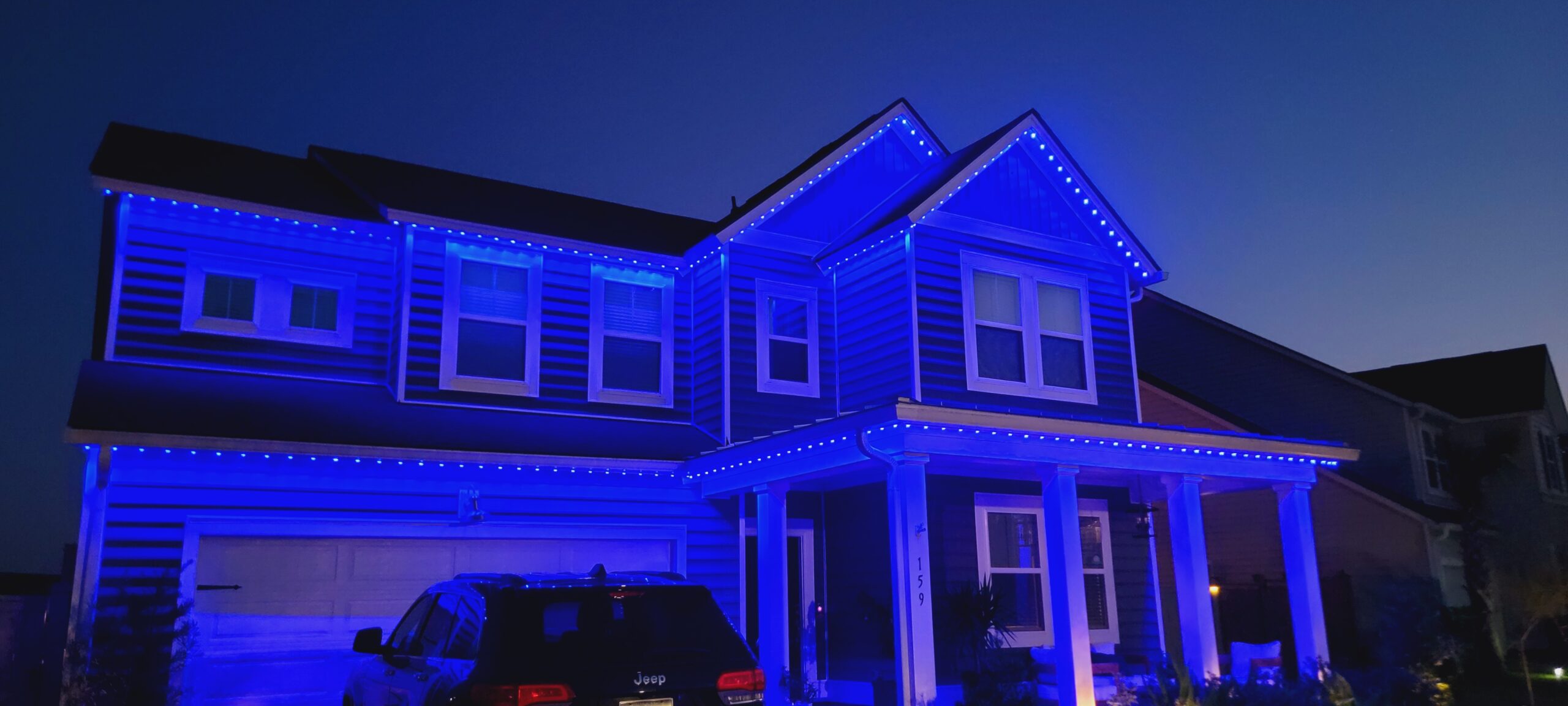 residential permanent christmas lighting installation near me